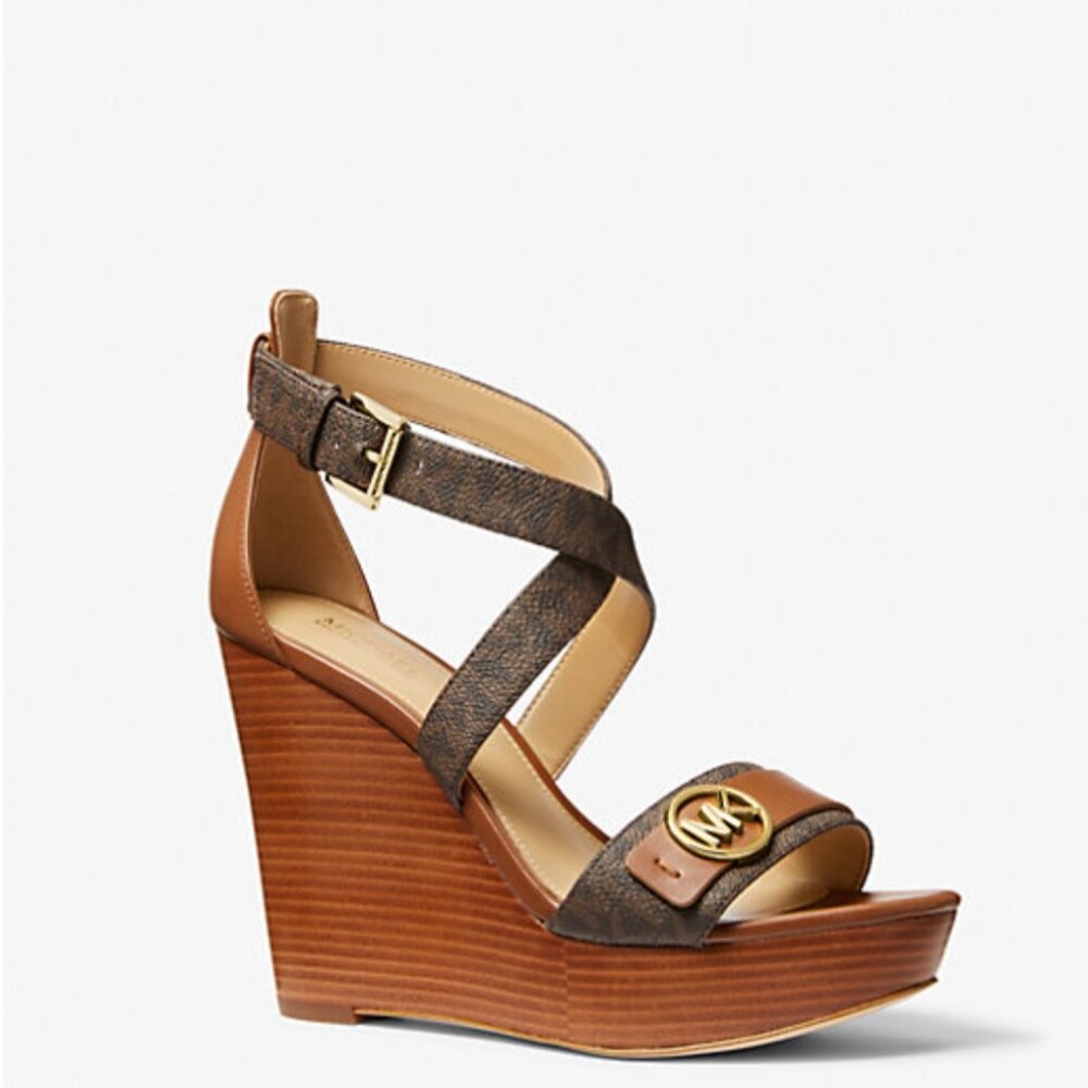 Michael Kors Carmen Logo Wedge Sandal